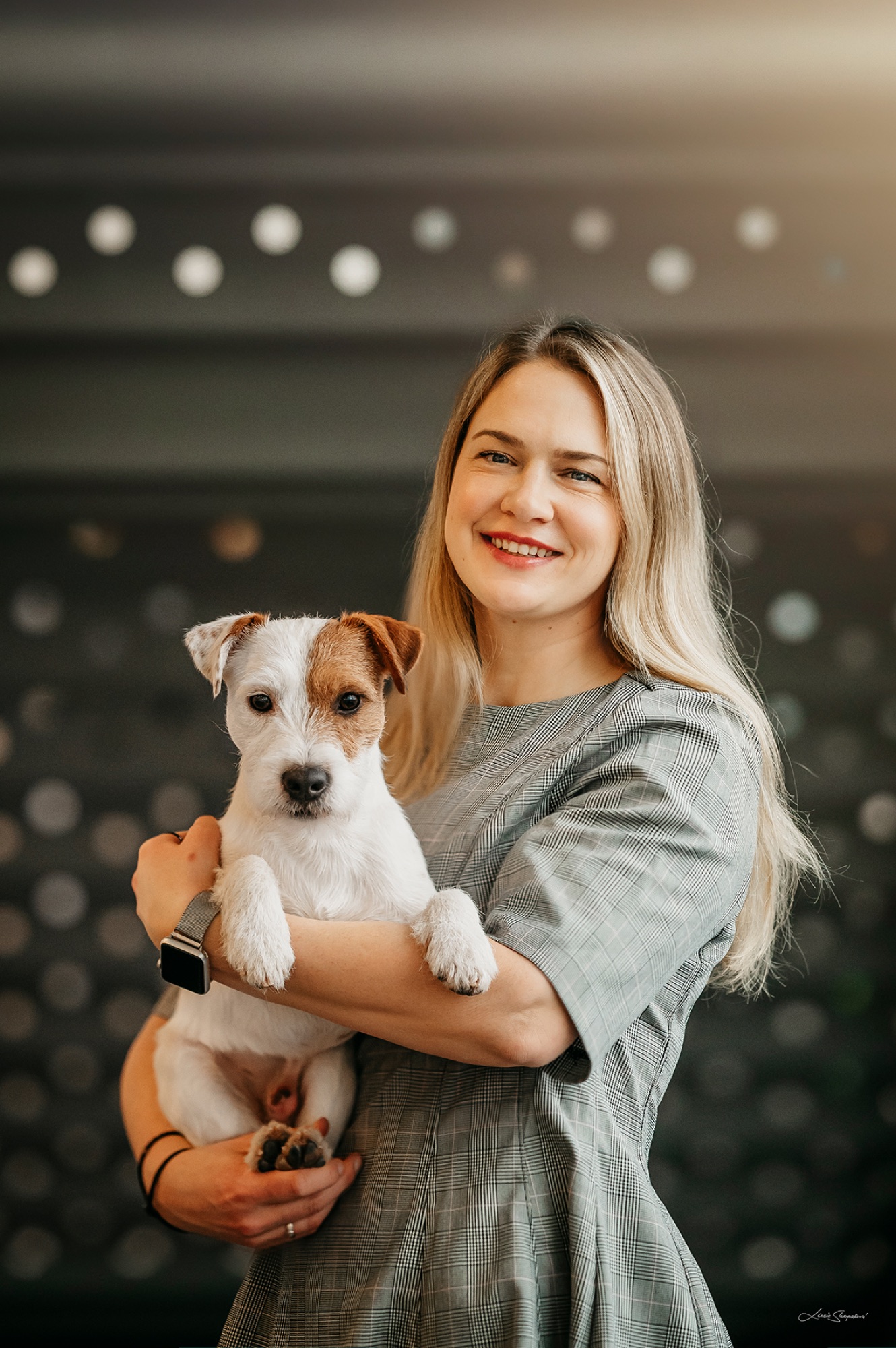 Pavla Gregorová s parson russell teriérem